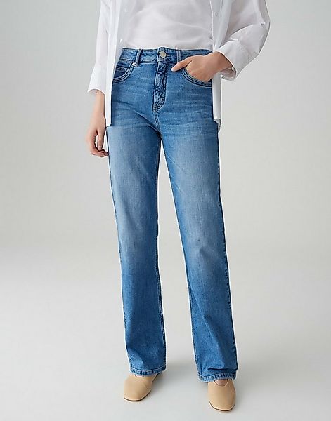 OPUS PANTS Bootcut-Jeans MELLY SPARK mit Powerstretch Mid Rise Long Flared, günstig online kaufen