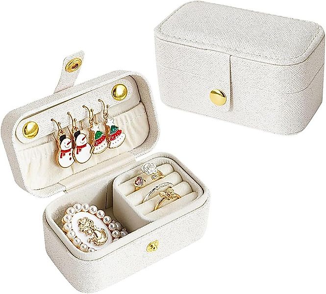 Coonoor Schmuckkasten Mini Schmuckkästchen mit separatem günstig online kaufen