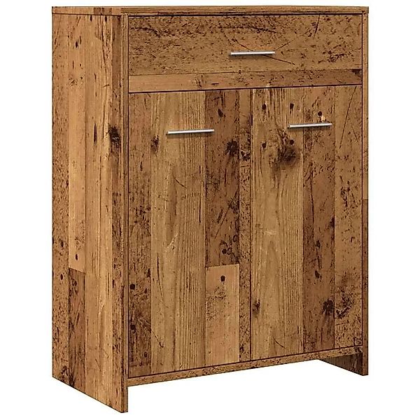 vidaXL Badschrank Altholz-Optik 60x33x80 cm Holzwerkstoff 856287 günstig online kaufen