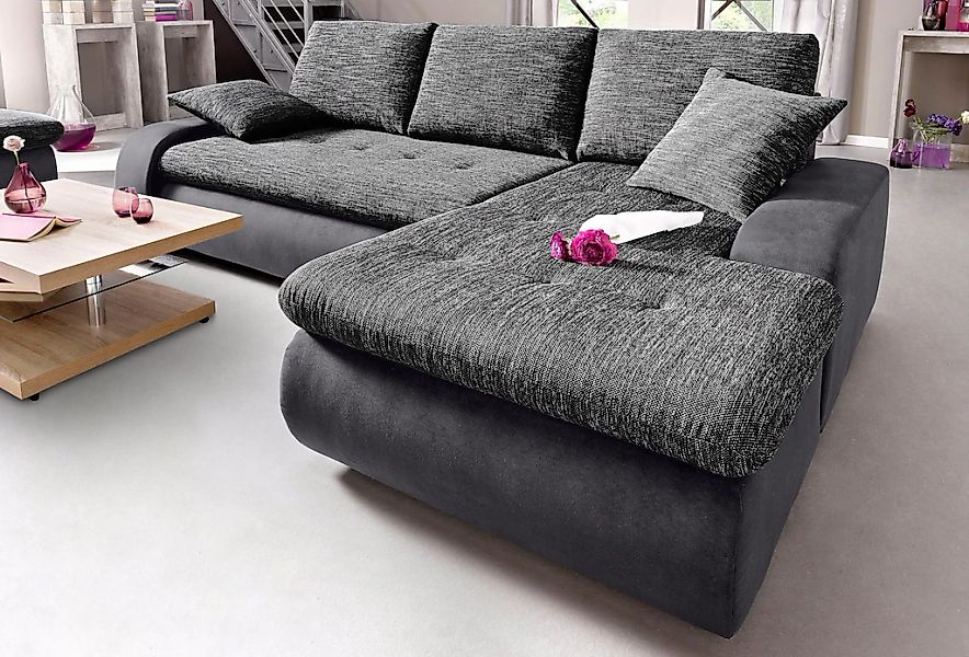 TRENDMANUFAKTUR Ecksofa »Indie, modern und bequem, Materialmix, OTTOs Choic günstig online kaufen