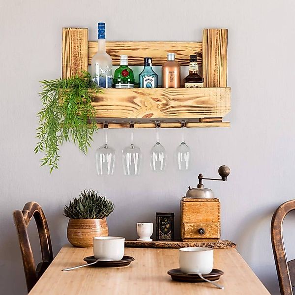 K&L Wall Art Wandregal Palettenmöbel Gewürzregal günstig online kaufen