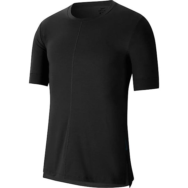 Nike Dri Fit Yoga Kurzarm T-shirt 3XL Black / Black günstig online kaufen