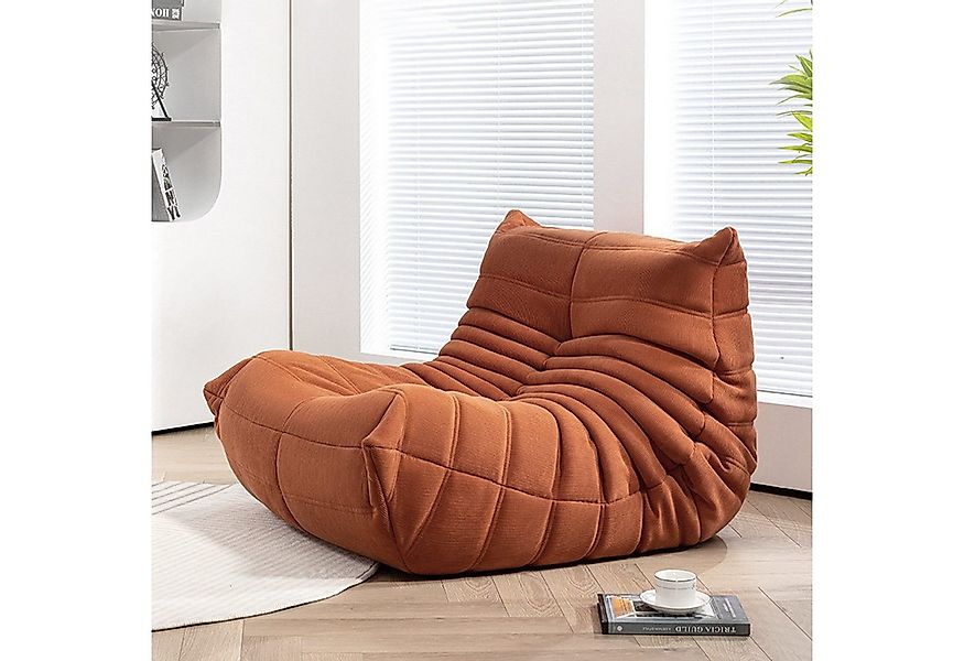 TWSOUL Sitzsack Bodensofa mit 35D Schaum,Raupen-sitzsackstuhl,87CM*102CM*70 günstig online kaufen