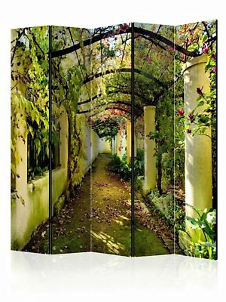 artgeist Paravent Romantic Garden II [Room Dividers] grün-kombi Gr. 225 x 1 günstig online kaufen