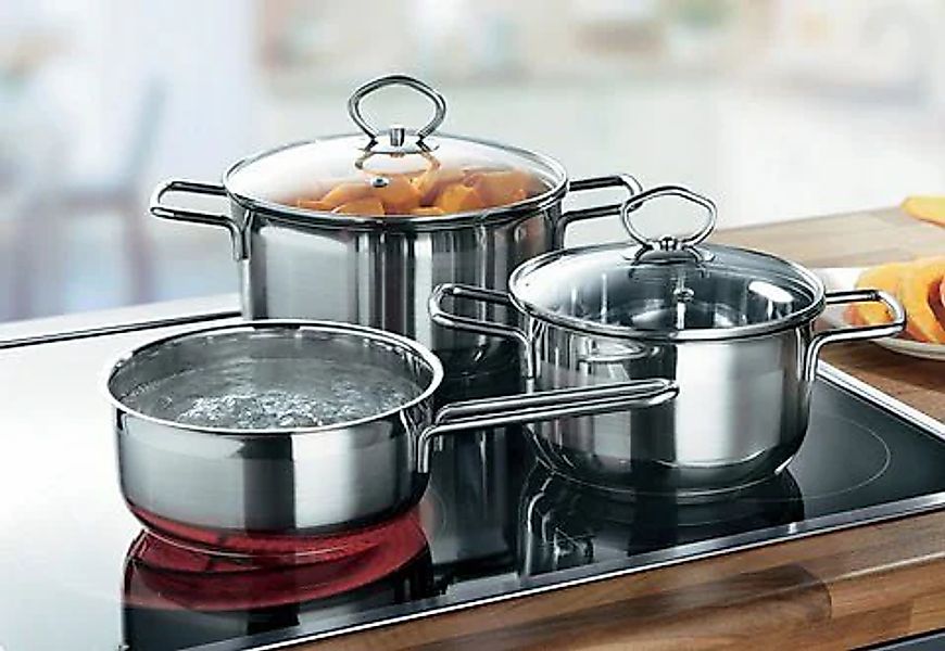 Krüger Topf-Set "Manhattan" Set, 1x Kochtopf Ø 16 cm, 1x Kochtopf Ø 20 cm, günstig online kaufen