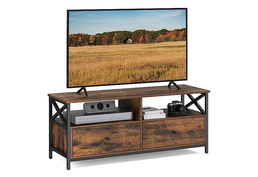 VASAGLE Lowboard, 2 Schubladen, 2 Fächern, Breite 120cm günstig online kaufen