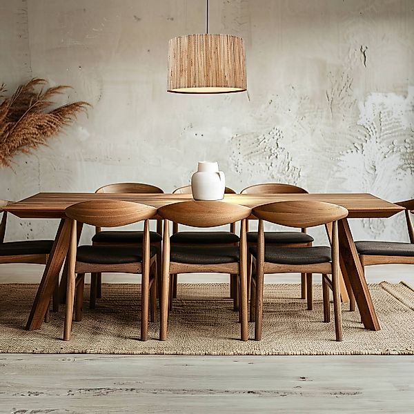 Briloner Leuchten LED Pendelleuchte Hängelampe Natur Stroh Bast 1-&3-flammi günstig online kaufen