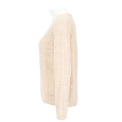 halsüberkopf Accessoires Strickpullover mit Rundhalsausschnitt aus günstig online kaufen