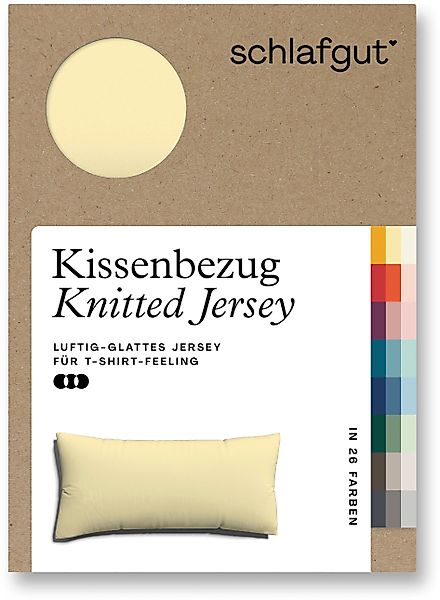 Schlafgut Kissenbezug Knitted Jersey aus Bio-Baumwolle günstig online kaufen