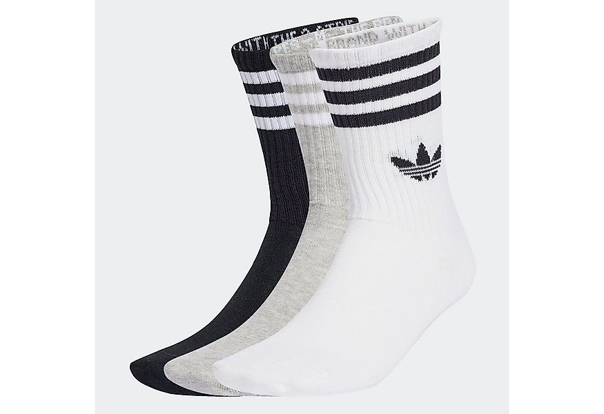 adidas Originals Sportsocken 3S CREW S 3P (3-Paar) für Laufen, knöchellang, günstig online kaufen