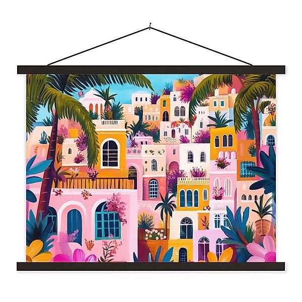 MuchoWow Poster Bunt - Rosa - günstig online kaufen