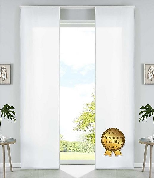 Gardinenbox Schiebegardine (2 St), Paneelwagen, blickdicht, Flächenvorhänge günstig online kaufen