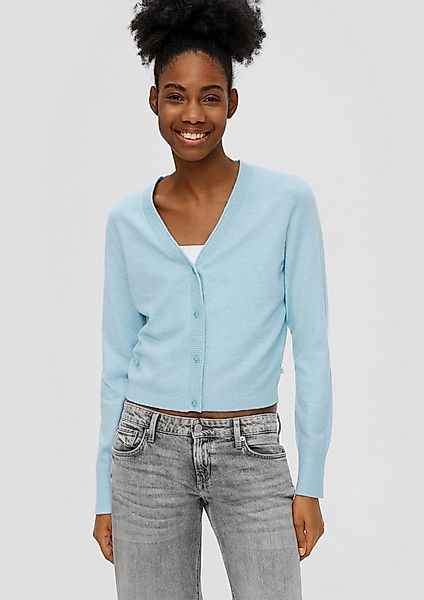 QS Cardigan Strickjacke Strickjacke aus Viskosemix günstig online kaufen