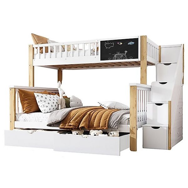 Gotagee Kinderbett Etagenbett Doppelbett multifunktionales Stauraumbett 90x günstig online kaufen
