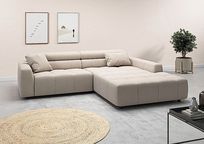 3C Candy Ecksofa "Denver auch mit Cord- und Easy care-Bezug, Kopfteilverste günstig online kaufen