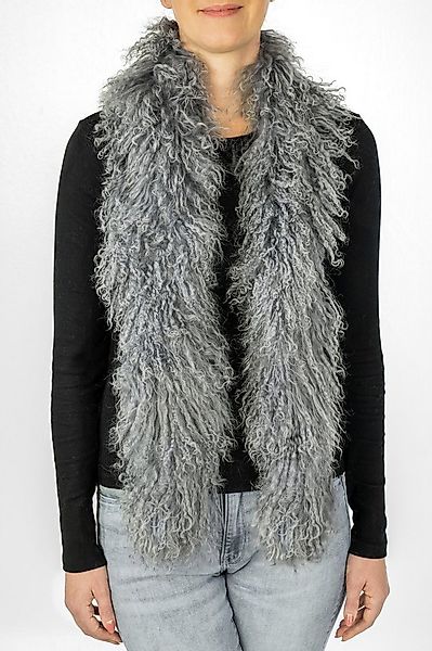 LIRA Deko Wollschal 100 % Lammfell Damen BOA Tibetlamm Schal mongolischer S günstig online kaufen