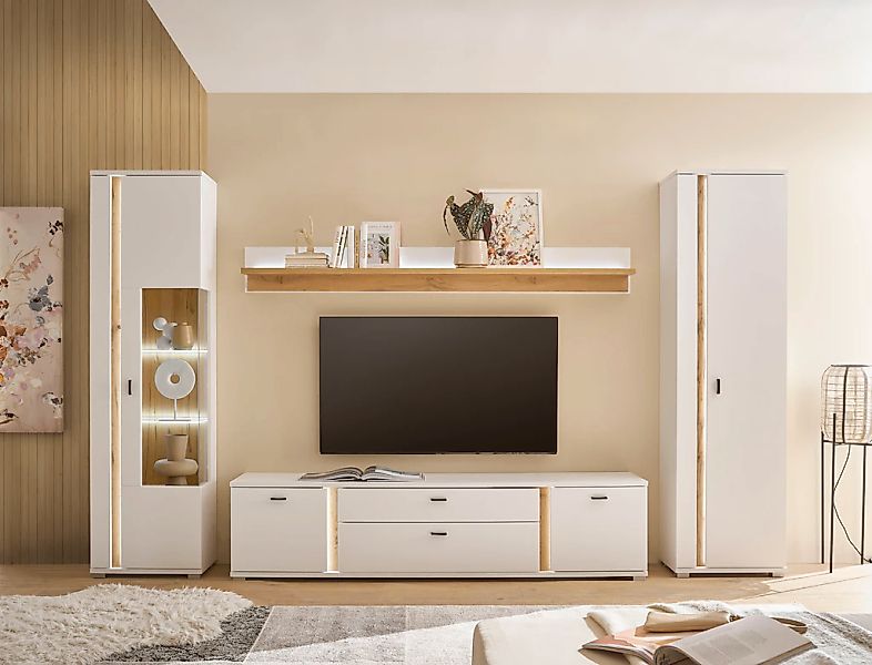 Home affaire Wohnwand "LONG ISLAND" Set, 4 Stk. tlg. günstig online kaufen