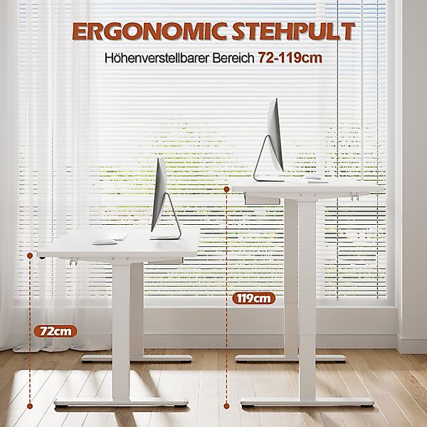 HOMALL Schreibtisch Höhenverstellbarer Schreibtisch elektrischer mit günstig online kaufen