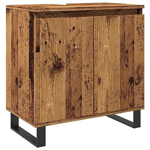 vidaXL Schrankmodule Badschrank Altholz-Optik 58x33x60 cm Holzwerkstoff günstig online kaufen