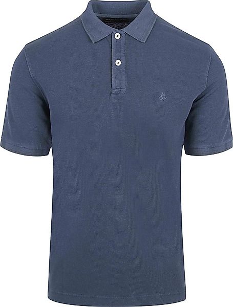 Marc O'Polo Poloshirt Solid Overdye Dunkelblau - Größe M günstig online kaufen