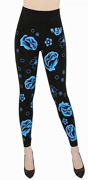 dy_mode Highwaist Leggings Damen Leggings mit Bunte Blumen Muster Fitness L günstig online kaufen