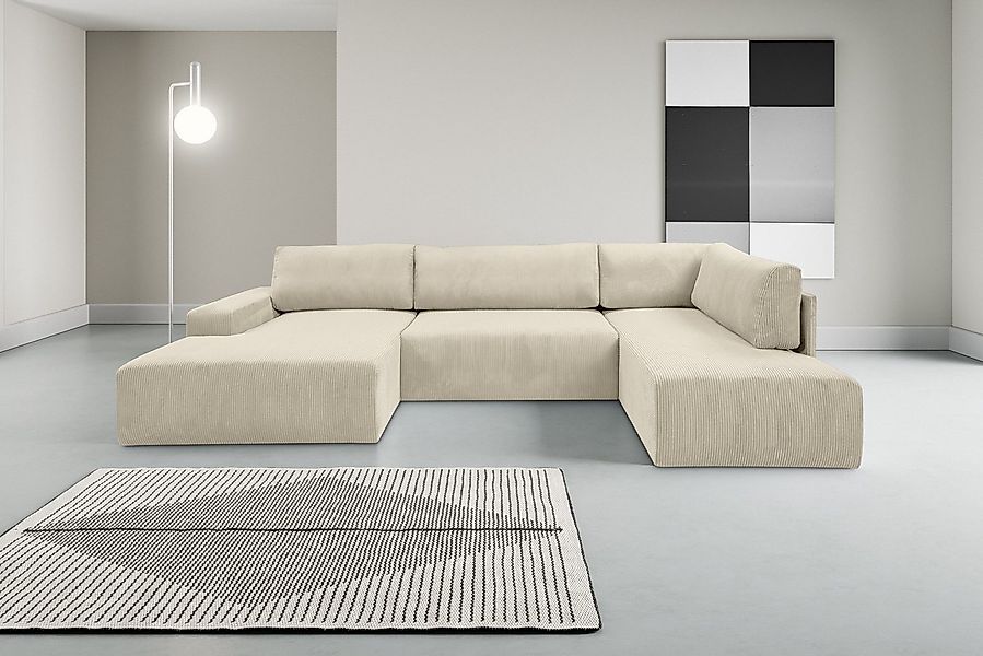 WERK2 Wohnlandschaft Rotterdam-U, U-Form, in kuschelweichem Cord oder Breit günstig online kaufen