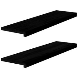vidaXL Stufenmatte Treppenstufen 2 Stk. Dunkelbraun günstig online kaufen