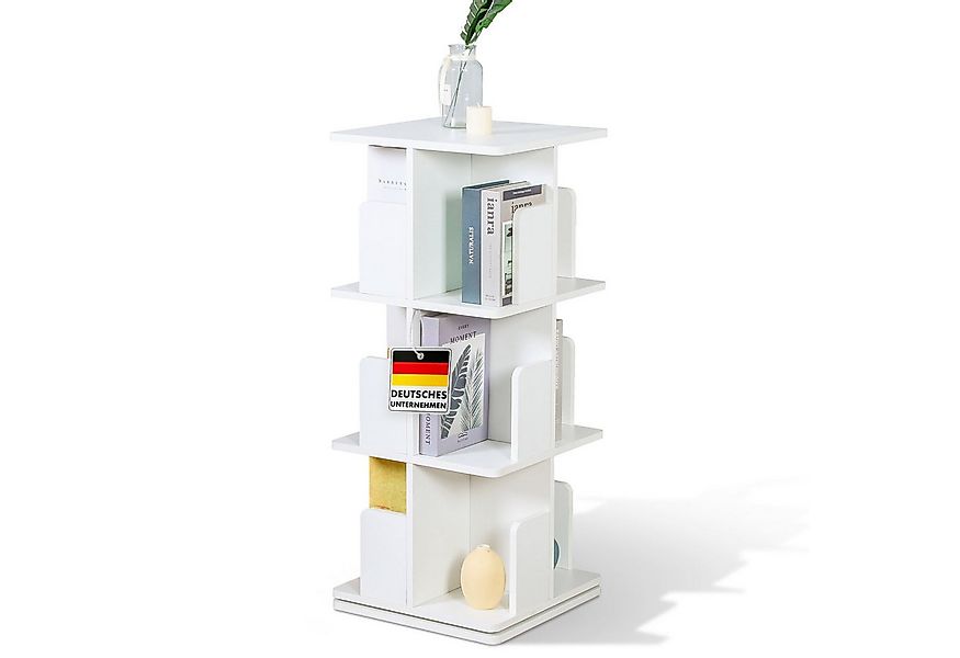 Floordirekt Bücherregal Indiana, drehbares 360° Standregal für Wohnzimmer, günstig online kaufen
