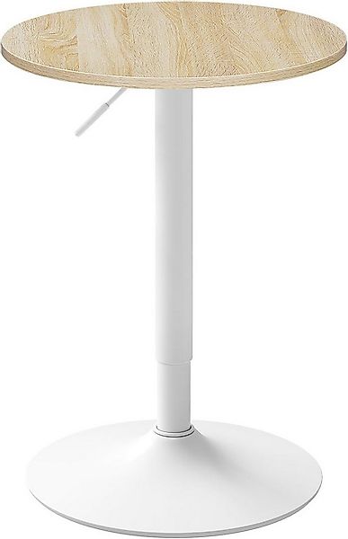 Woltu Bartisch (1-St), runde höhenverstellbare Tischplatte, aus MDF Metall günstig online kaufen