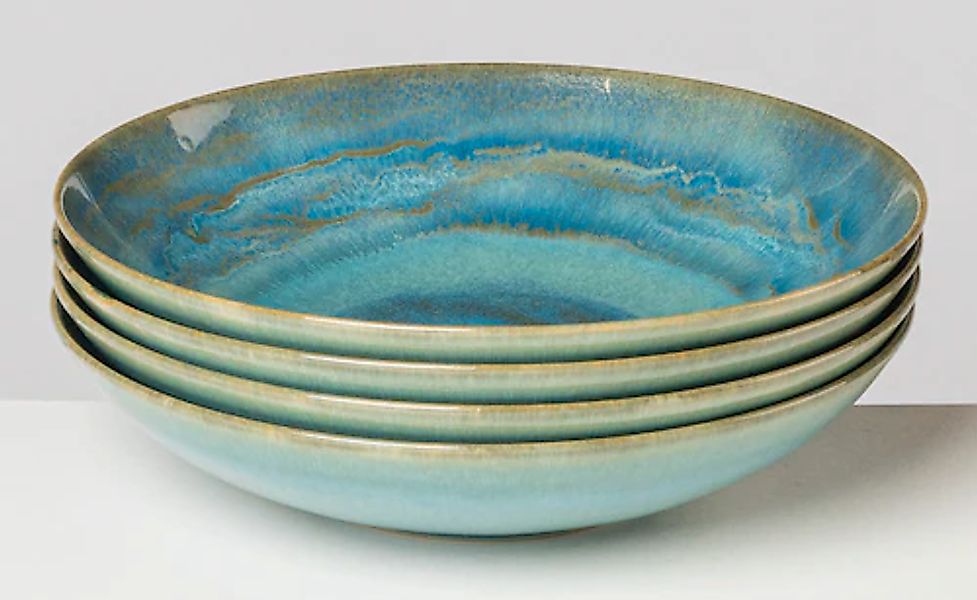 gipfelstück Suppenteller »Tiefer See« Scandi-Style, glänzende Reaktivglasur günstig online kaufen