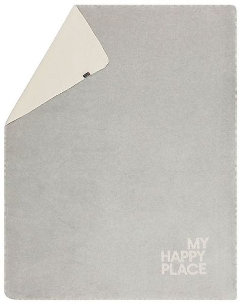 Wohndecke Kurzflor Savona 'my happy place' 150 x 200 cm, DAVID FUSSENEGGER günstig online kaufen