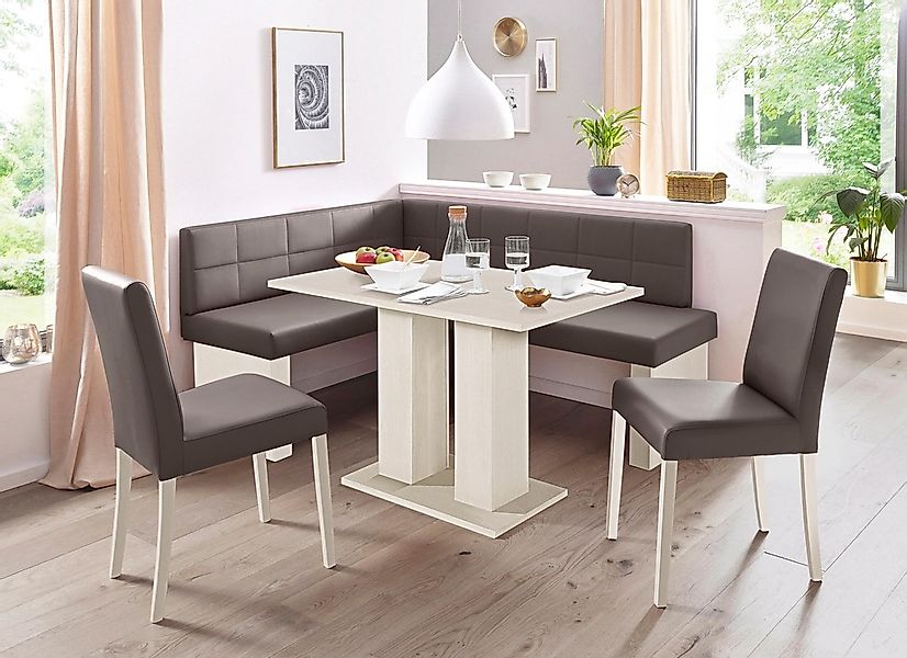massivline&more Eckbankgruppe »Anna«, (Set, 4 tlg.), mit 2 Stühlen mit mass günstig online kaufen