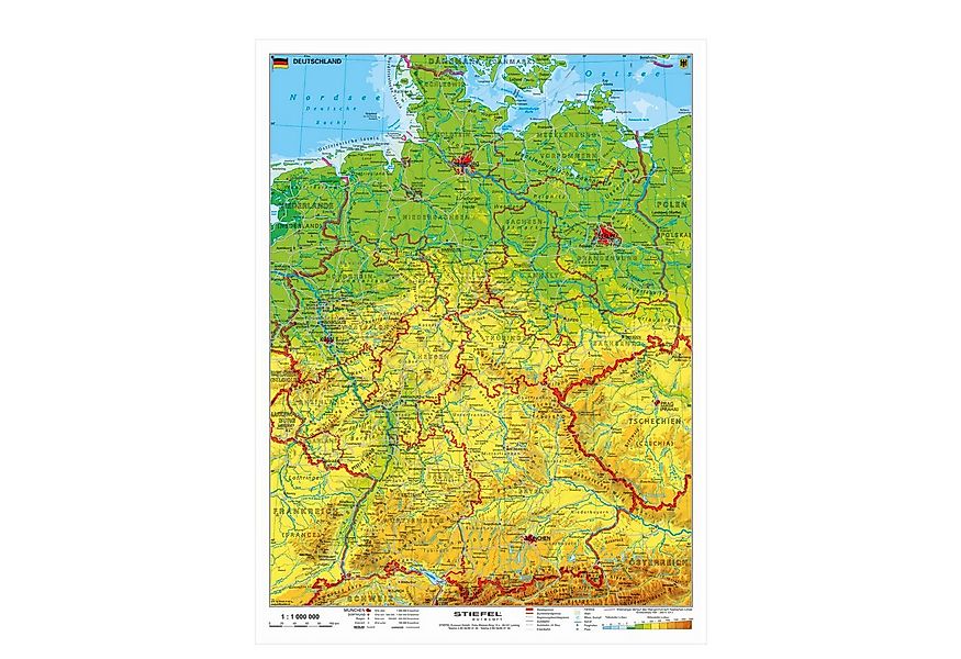 STIEFEL Poster Deutschland physisch, 67 x 91 cm, OSTER-Aktion: Jetzt GRATIS günstig online kaufen