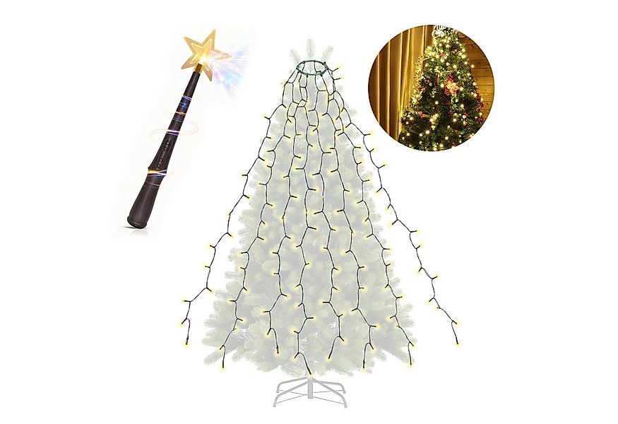 Salcar LED-Lichterkette Weihnachts Lichterkette Weihnachtsbaum LED Lichterk günstig online kaufen