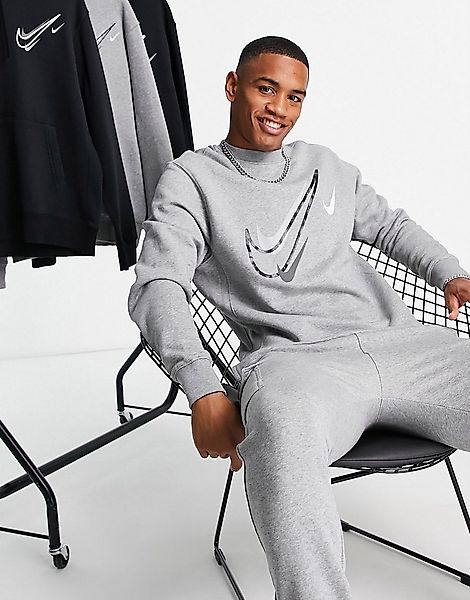Nike – Summer of Sports – Sweatshirt in Grau mit Print günstig online kaufen