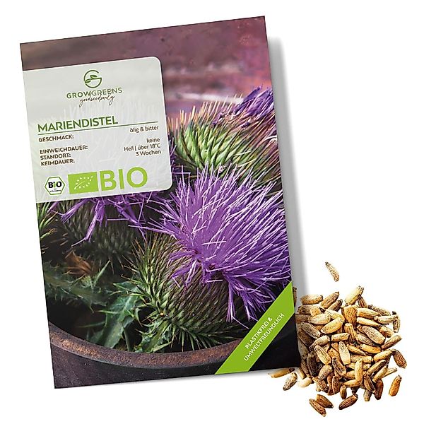 Growgreens Kräutersamen BIO Mariendistel Samen - günstig online kaufen
