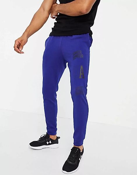 Under Armour – Training Rival Collegiate – Jogginghose in Blau mit Logo günstig online kaufen