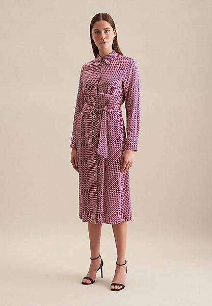 seidensticker Sommerkleid "Schwarze Rose" 1/1 Kragen Druck günstig online kaufen