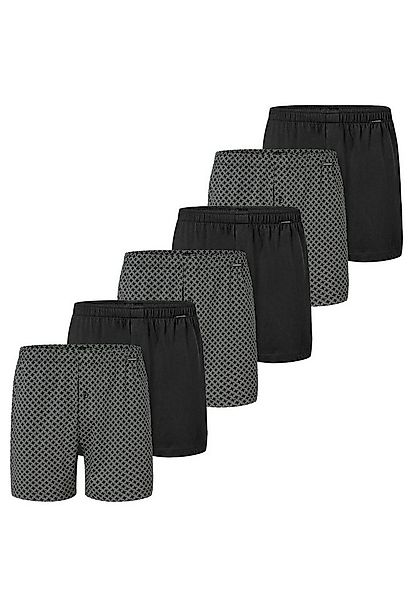 Schiesser Boxershorts 6er Pack Singel-Jersey (Spar-Set, 6-St) Boxershorts - günstig online kaufen