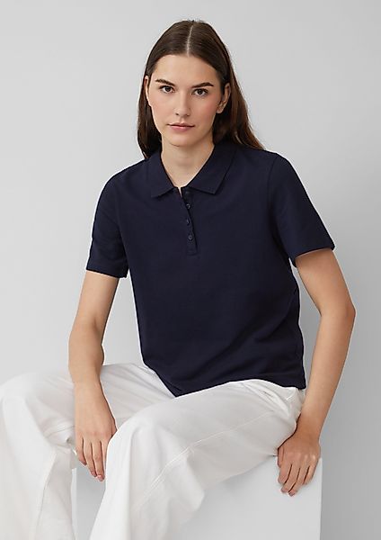 s.Oliver Poloshirt Verkürztes Poloshirt aus Baumwollpiqué günstig online kaufen