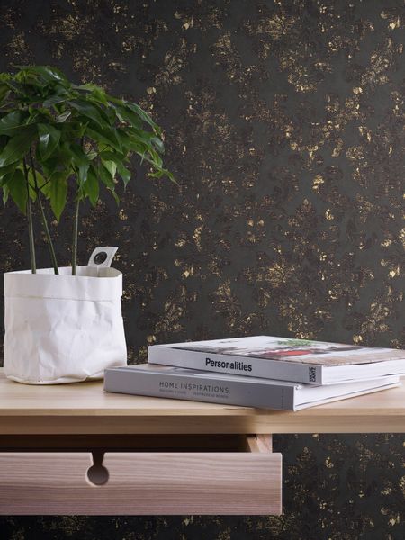 A.S. Création Tapete Barockmuster Schwarz und Gold 53 cm x 10,05 m AS-37413 günstig online kaufen