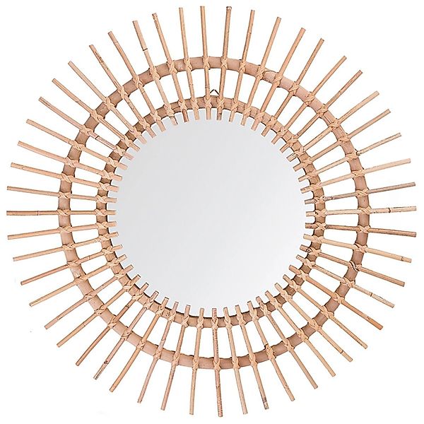 Beliani Dekospiegel STENEN Naturfarben Beige 3x76x76 günstig online kaufen