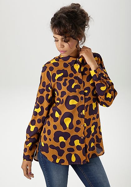 Aniston CASUAL Hemdbluse mit extravagantem, grafischen günstig online kaufen