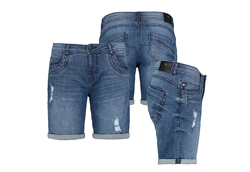 SUBLEVEL Bermudas Damen Jeans Shorts Bermuda Kurze Hose Shorts Short Denim günstig online kaufen