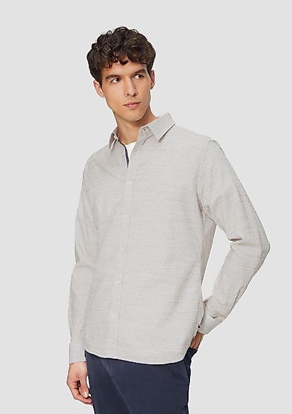s.Oliver Langarmhemd Hemd Slim Fit: Strukturiertes günstig online kaufen