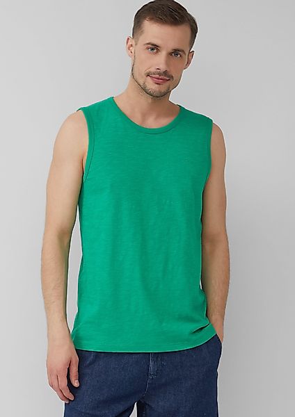 s.Oliver Shirttop Baumwoll-Tanktop mit Flammgarnstruktur günstig online kaufen