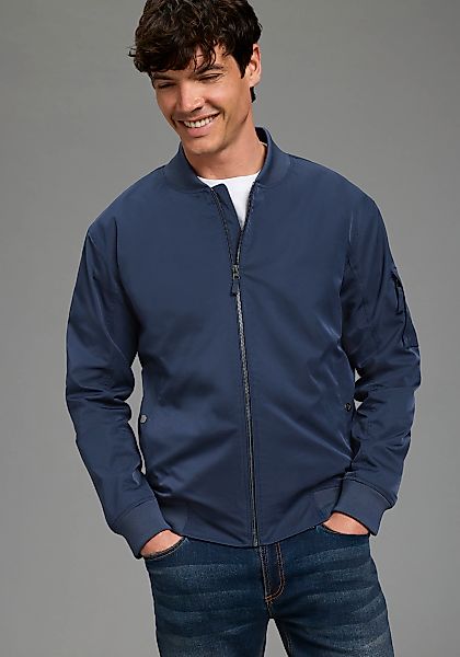 Bruno Banani Bomberjacke Blouson mit Stehkragen, leichte Übergangsjacke günstig online kaufen