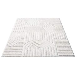 Carpet City Hochflor-Teppich "FOCUS765" rechteckig 20 mm Höhe Boho-Teppich, günstig online kaufen