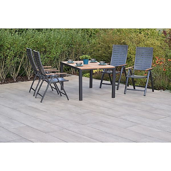 Merxx Tinos Set 5-tlg. mit Gartentisch 150 x 90 cm günstig online kaufen