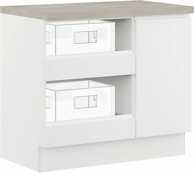 IMPULS KÜCHEN Mehrzweckschrank-Set "Warschau" 4 Stk. tlg. günstig online kaufen